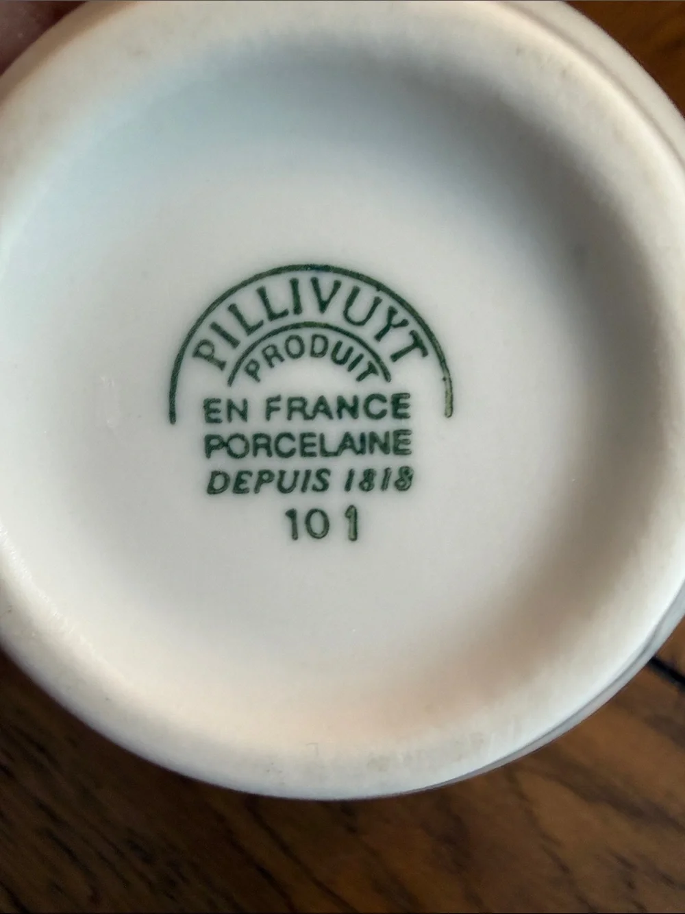 Pillivuyt France and Arte Italica Giardino White Ceramic Creamer Pewter Bee